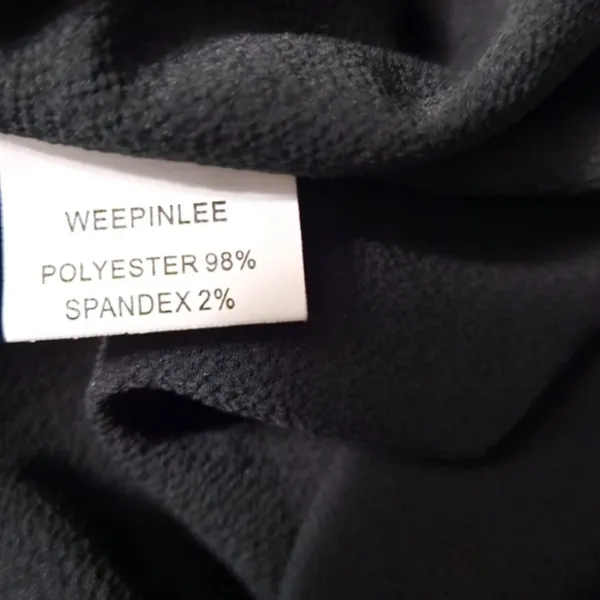 Women’s Ruffled Wrap Little Black Dress, Size M - Image 3