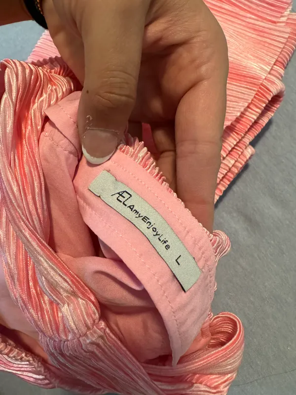 Matching Skirt And Top Set Pink Size L - Image 5