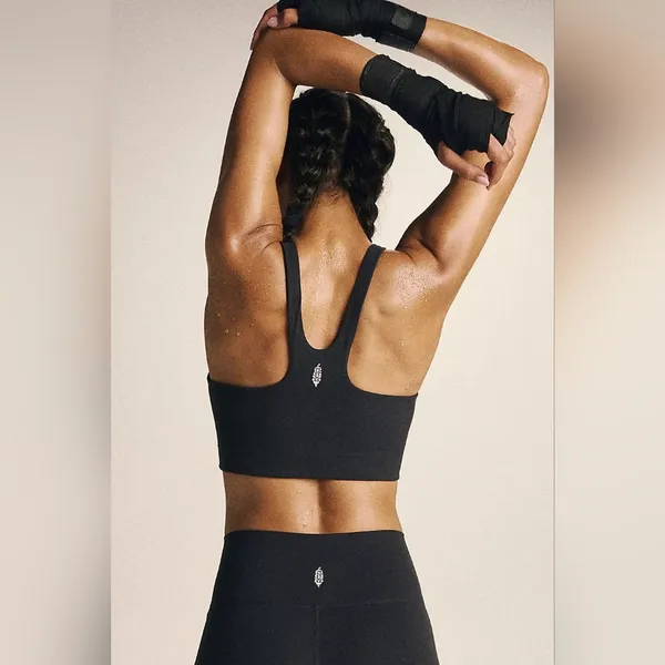 NWT Free People FP Movement Never Better Square Neck Sports Bra Size L - Image 3