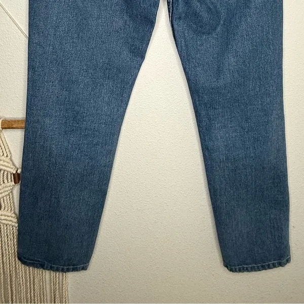 Reformation Denim Julia High Waist Distressed Jeans in Bryce Wash - Image 5