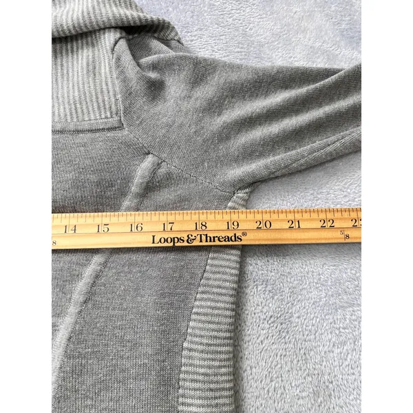 Lululemon Iconic‎ Sweater Wrap Gray Boolux Cashmere Blend Open Drape Cardigan - Image 7