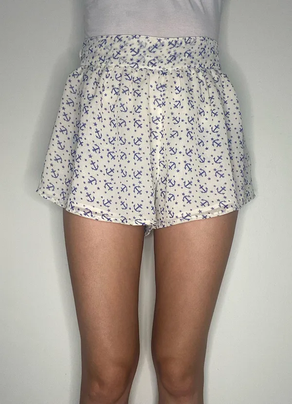 Forever21 Nautical Anchor Flutter Shorts XS - Image 3