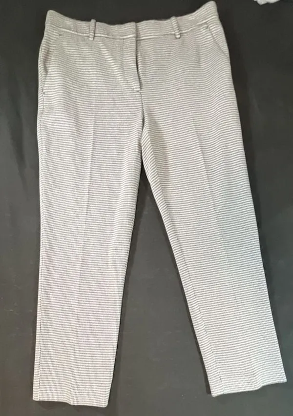 Theory Treeca K Stanza Knit Houndstooth Ankle Pants - Image 2