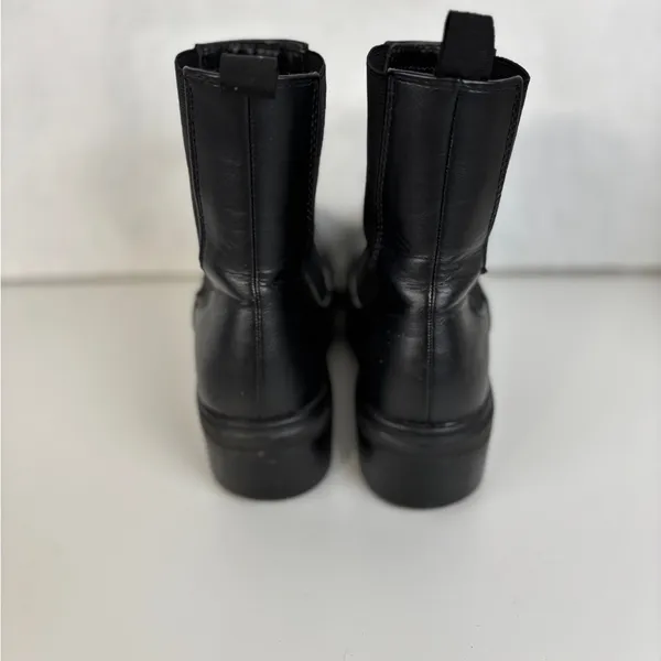 Soda Black Faux Leather Ankle Boots biker goth Size 7.5 - Image 5