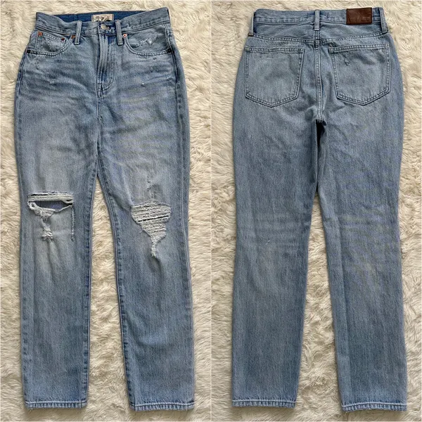 Madewell Jeans The Perfect Vintage in Calabria Wash: Ripped Edition 26 - Image 6