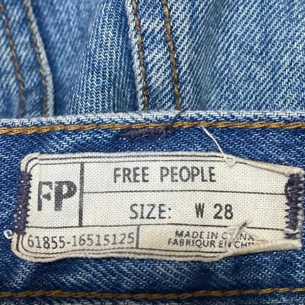 Free People Women's Blue High Waisted Flared Bootcut Denim Jeans Pants Size 28 - Image 4