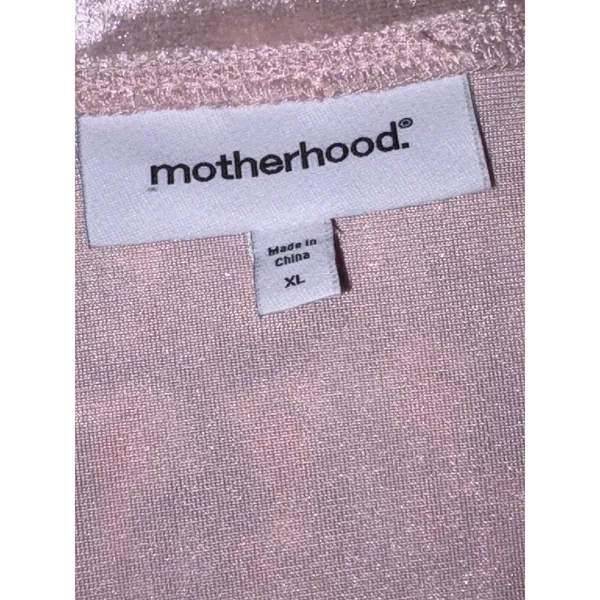 Motherhood Maternity Crushed Velvet Empire Waist Dress Lotus Pink‎ Boho XL New - Image 8