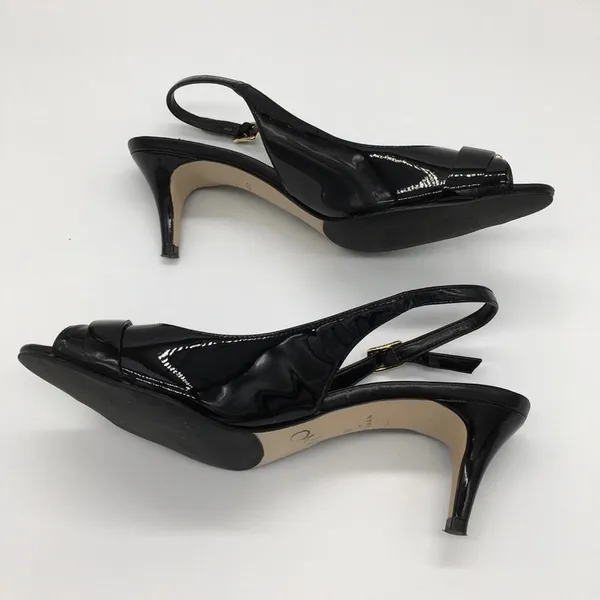 Cole Haan Grand OS Peep Toe Slingback Heel - Black - 8 - Image 9