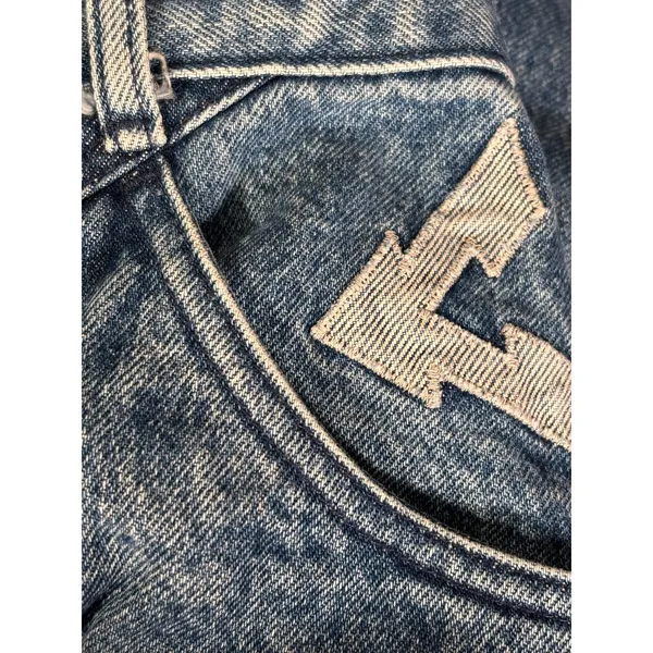 Vintage Roper High Rise Western Mom Jeans Arrow Pocket Acid Wash Long Length - Image 7
