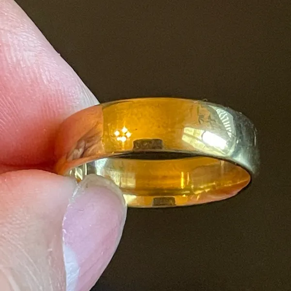 6mm gold stainless steel ring - Image 2