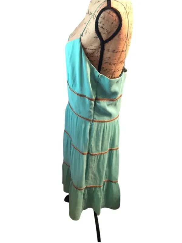 Antonio Melani SILK Sea-foam Dress Size 14 - Image 4