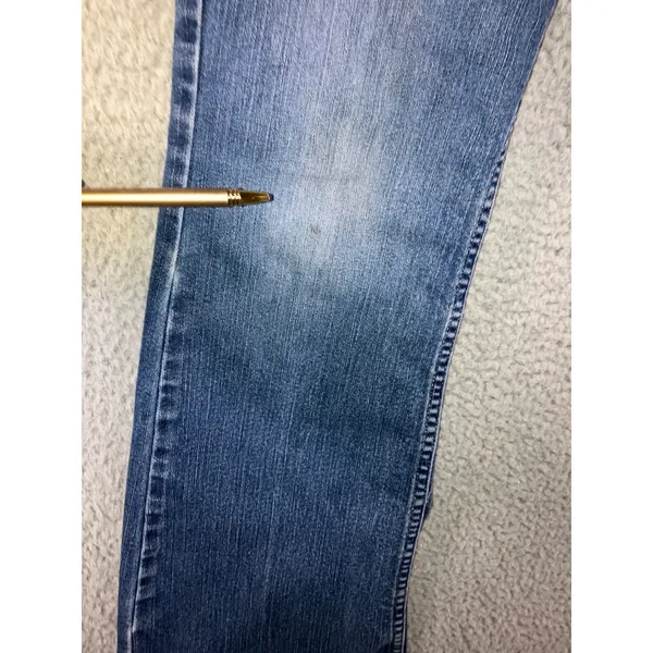 Vtg American Eagle Flare Leg Jeans Women 10 Low Rise Stretch Distressed 30x30‎ - Image 8