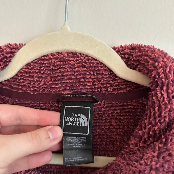 Women's The North Face Osito Jacket - Reddish Pink - Size L - Image 11