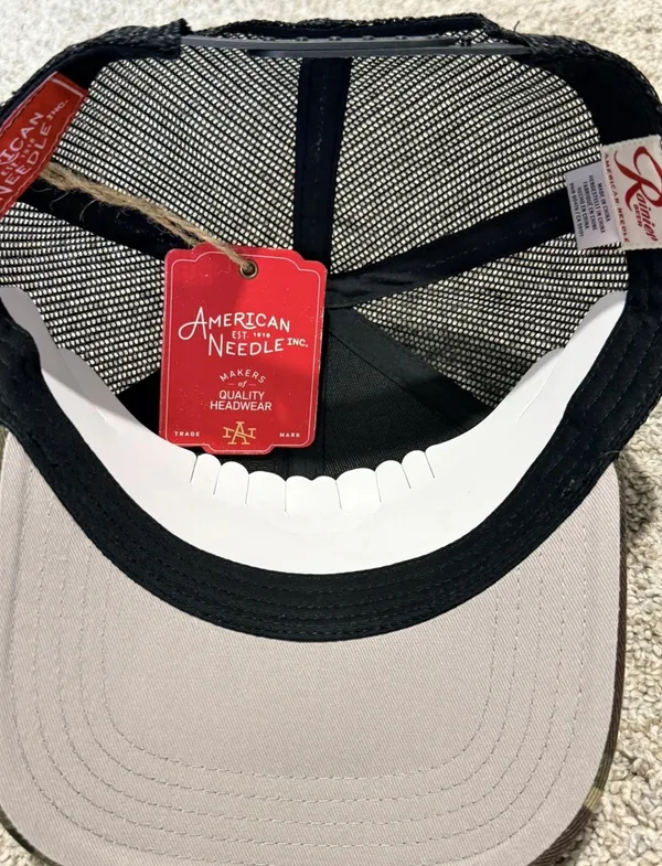 New American Needle Rainier Beer Camo Trucker Hat - Image 4