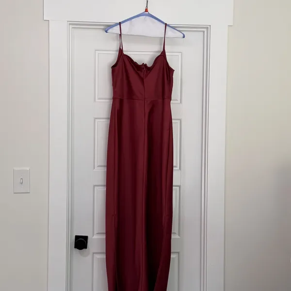Sachin & Babi Rust‎ Cowl Neck Wedding Guest Dress Gown Size 12 - Image 2