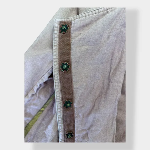 Free People Rosewood Linen Blend Moto Jacket‎ Size XS - Image 6