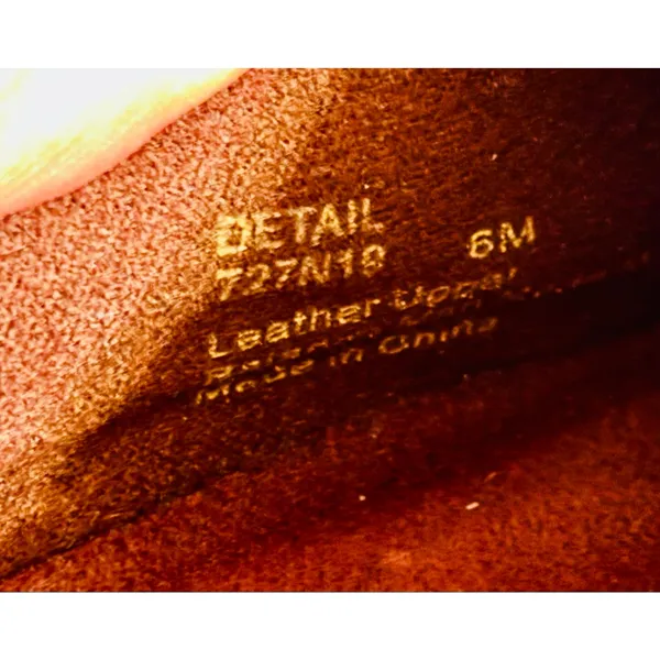 Naturalizer Detail Vintage brown leather slip on mules clogs sz 6 - Image 8