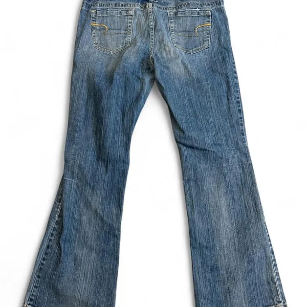 American Eagle Y2K Bootcut Jeans Women 14 Regular Low Rise Stretch - Image 6