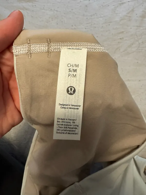 Lululemon Bend This Scoop & Bra Cross Light Support White S/M - Image 6