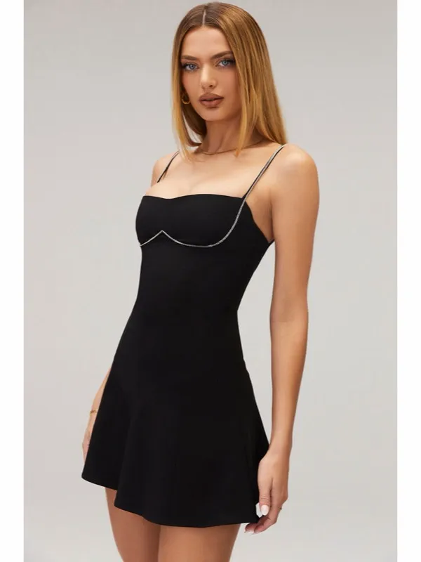 Mistress Rocks House of CB Love Bug Black Skater Mini Dress Womens Size L+ / XL‎ - Image 2