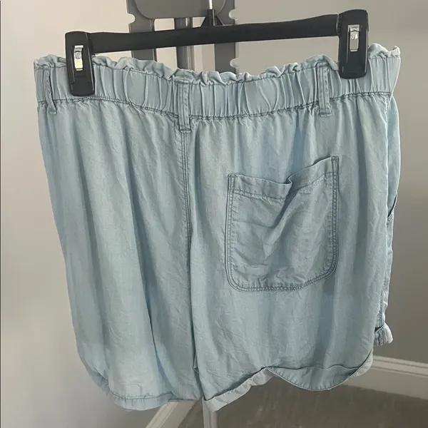 Aerie Light Blue High Waist Women's Shorts - Image 2