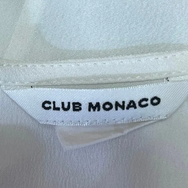 Club Monaco Black White Wool Polka Dot Sleeveless Blouse Tank Top Size XS - Image 4