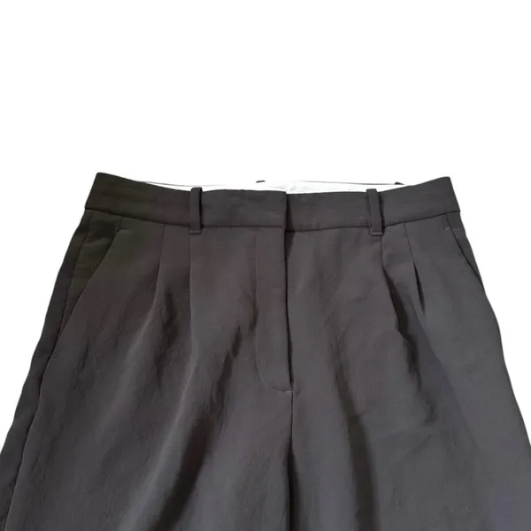 Aritzia Wilfred The Effortless Pant Sz 12 Wide Leg High Rise Trouser Gray | 24-3 - Image 3
