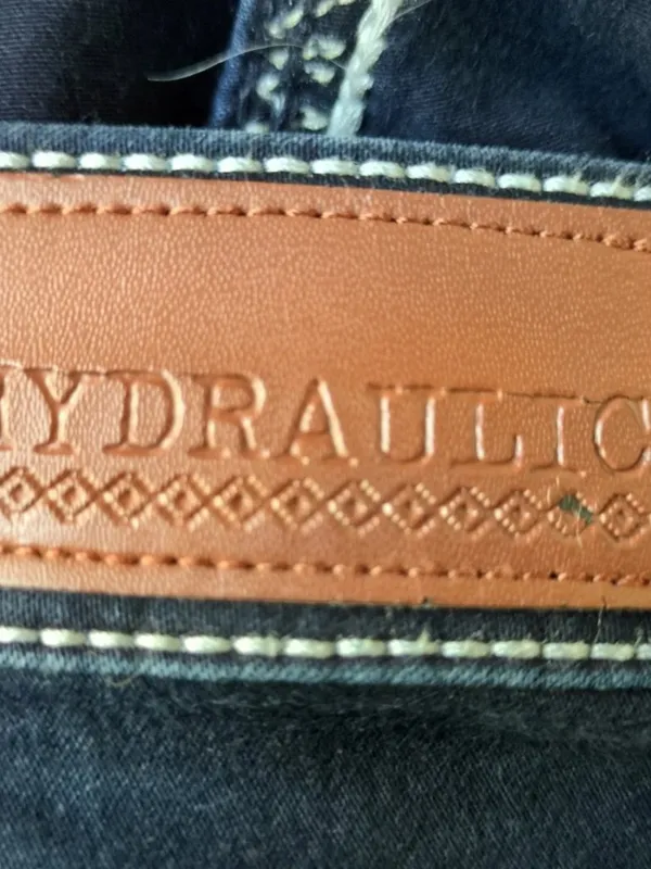 Hydraulic Emma Mid Rise Denim Stretch Dark Blue Jeans Womens Size 24W (41x31) - Image 14