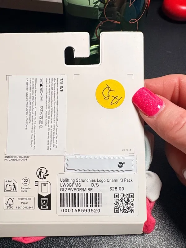 Lululemon Uplifting Scrunchies Logo Charm sold out style - Image 2