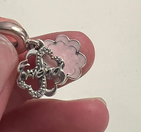 Pandora NEW Pink Friend Charm - Image 6