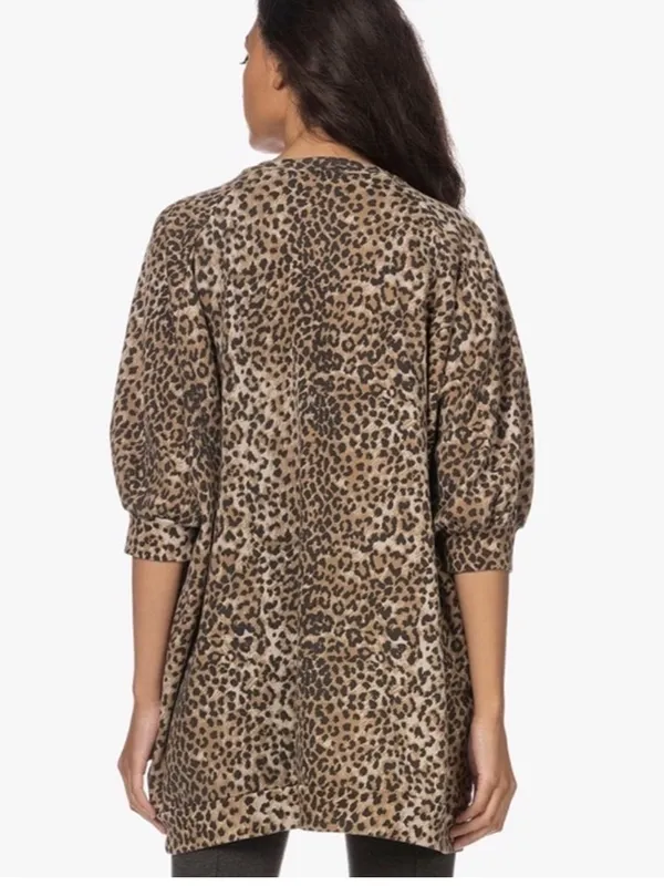 Ragdoll LA Super Oversized Printed Sweatshirt in Brown Leopard size Large - Image 13