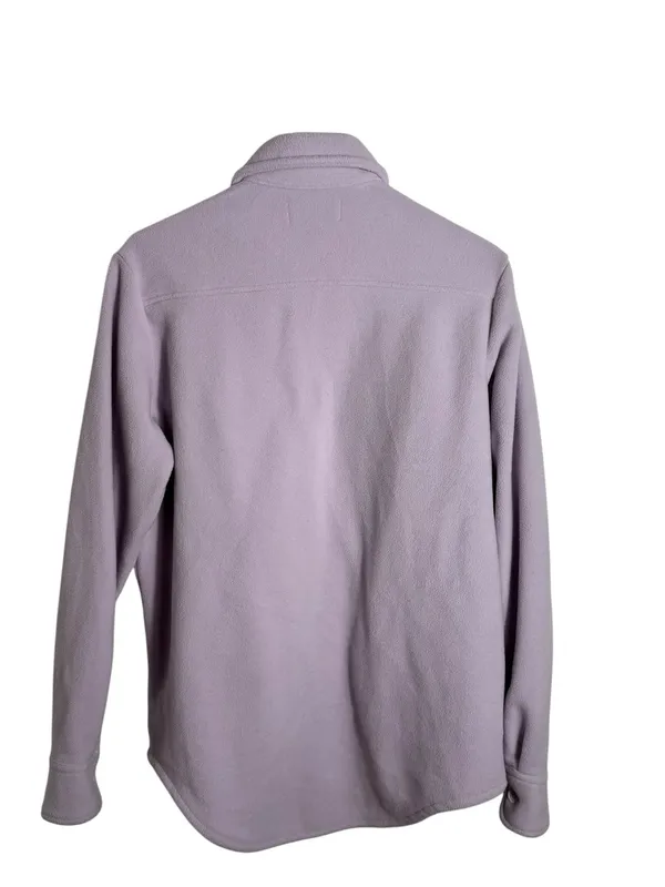 Aritzia TNA Polar Fleece Shacket Shirt Jacket Size 1 (SM) Oversized Purple - Image 3