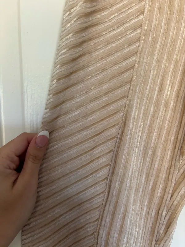 Velvet Flare Pants Tan Size XS - Image 3