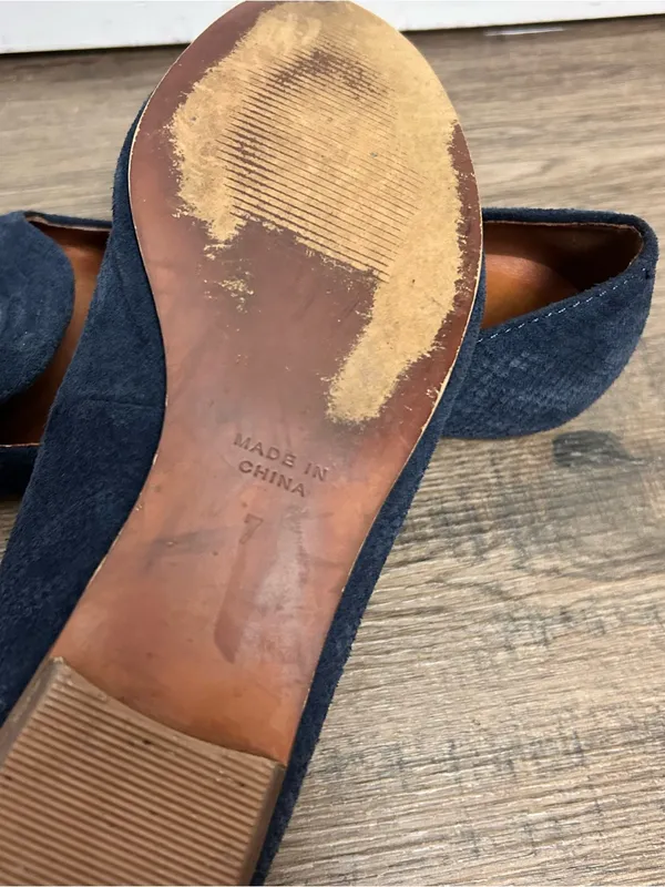 Madewell| Navy Suede Tassel Loafers Classic Slip-On sz 7 - Image 7