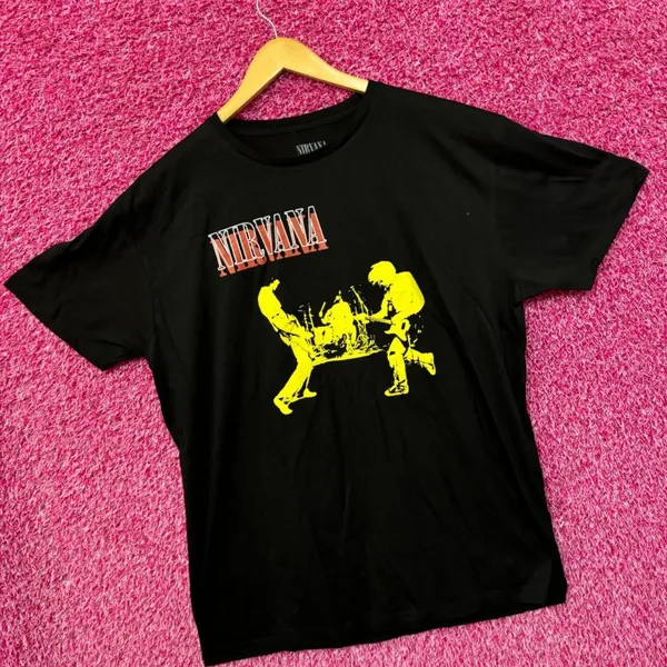 Nirvana Live at Reading 1992 Silhouette Grunge Band Tee XL - Image 3