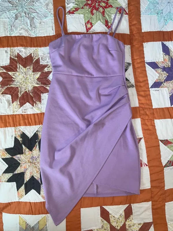 Blue Blush Lavender Strapless Bodycon Mini Dress - Image 2