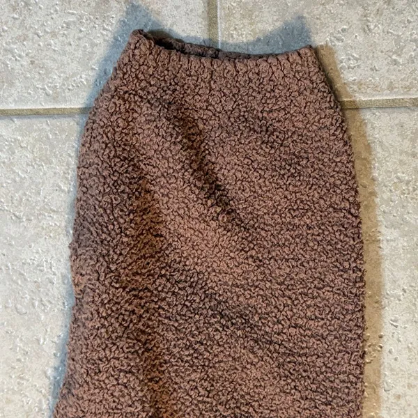 Skims Teddy Sherpa Fleece Joggers Size S/M Brown‎ - Image 5