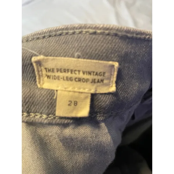 Madewell Gray Wide-Leg High-Rise Jeans / Size 28 - Image 3