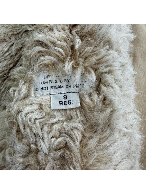 Vintage London Fog Full Length Faux Fur Lined Belted Trench Coat Womens 8 70s - Image 6