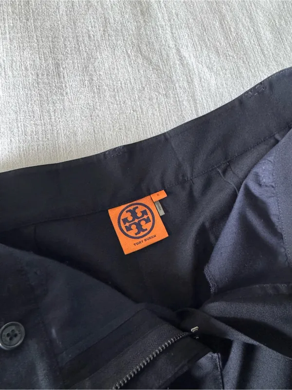 Tory Burch Eliza Navy Trouser Pants, size 2 - Image 11