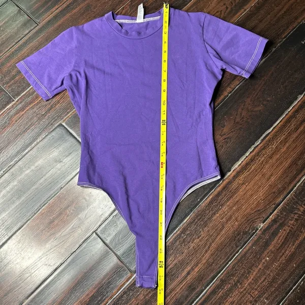 Bodysuit one piece leotard Los Angeles Apparel casual yoga Pilates indie beach - Image 2