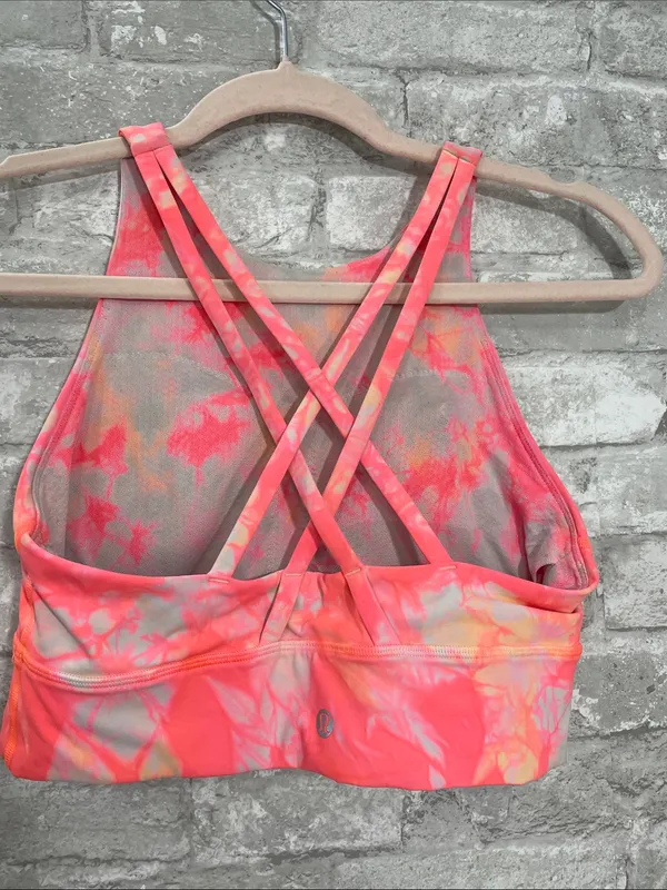 Lululemon Energy Bra High Neck Long Line Shibori *Medium Support B-D - Image 4