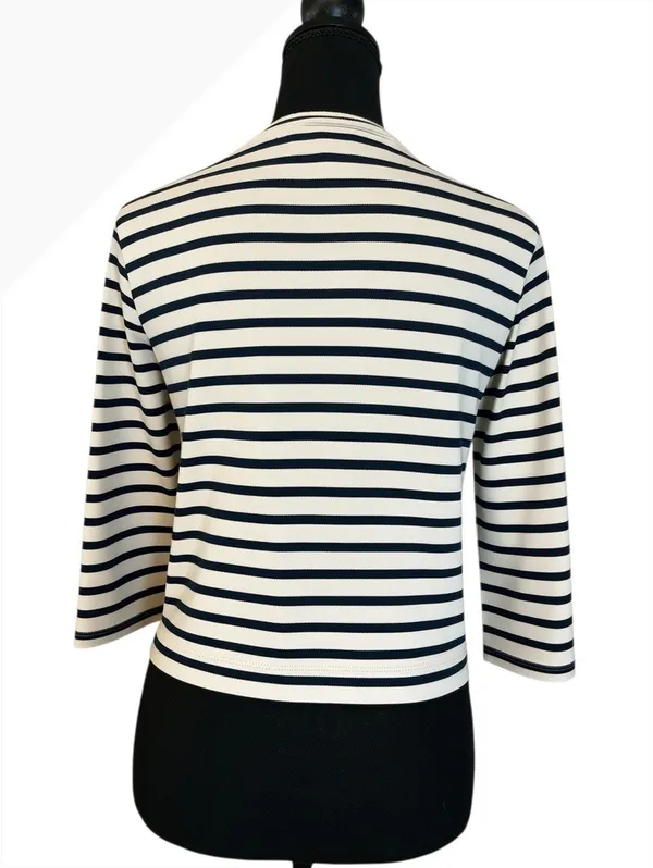 Madewell Women's Striped Long Sleeve Cotton Top XXS - Image 3