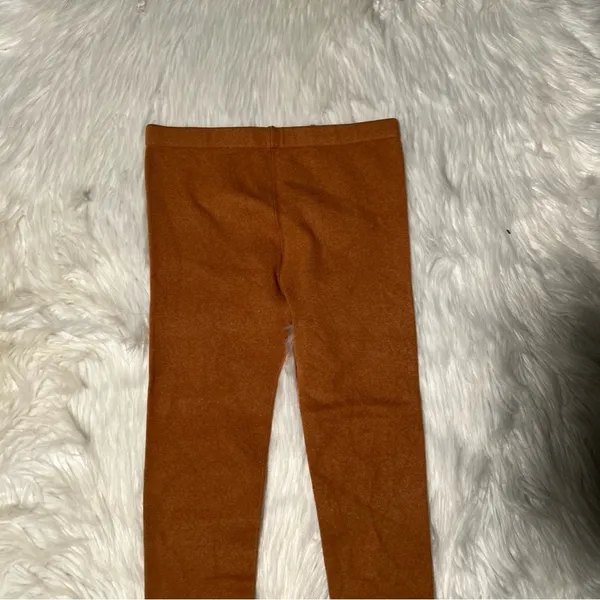 Women's‎ Knit Legging Pull On Tan Rust Brown Sweater Warm Cropped Mid-Rise - Image 2