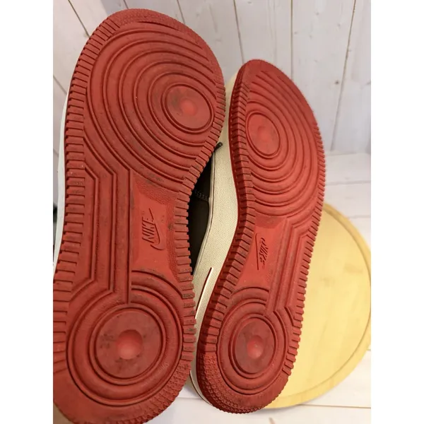 2006 Nike Air Force 1 MID XXV Brown & Red Players 314195-261 Size: 6.5 Y 8 Woman - Image 8