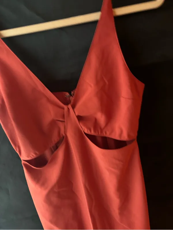 Abercrombie & Fitch Terra Cotta Cut Out Dress - Image 9