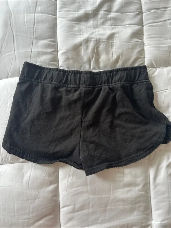 Ocean City Pineapple Large Black Women's Lounge Shorts - Image 3
