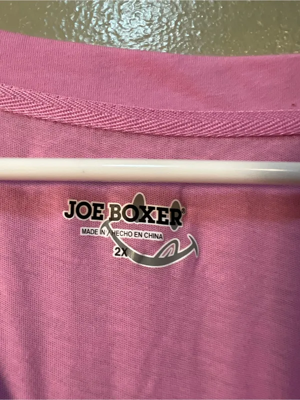 Joe Boxer Women’s Plus Size 2X Pajama Top Light Pink Long Sleeve Important Stuff - Image 10