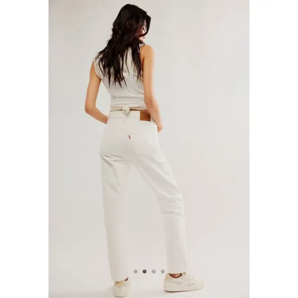 Levi’s 501 Straight Leg Jeans - White - 26 - Image 3