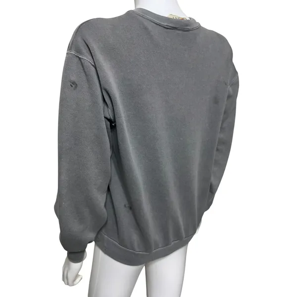 Vintage 90s Topico Bay Flying Panthers Airborne 407 Sweatshirt Gray Made in USA - Image 4